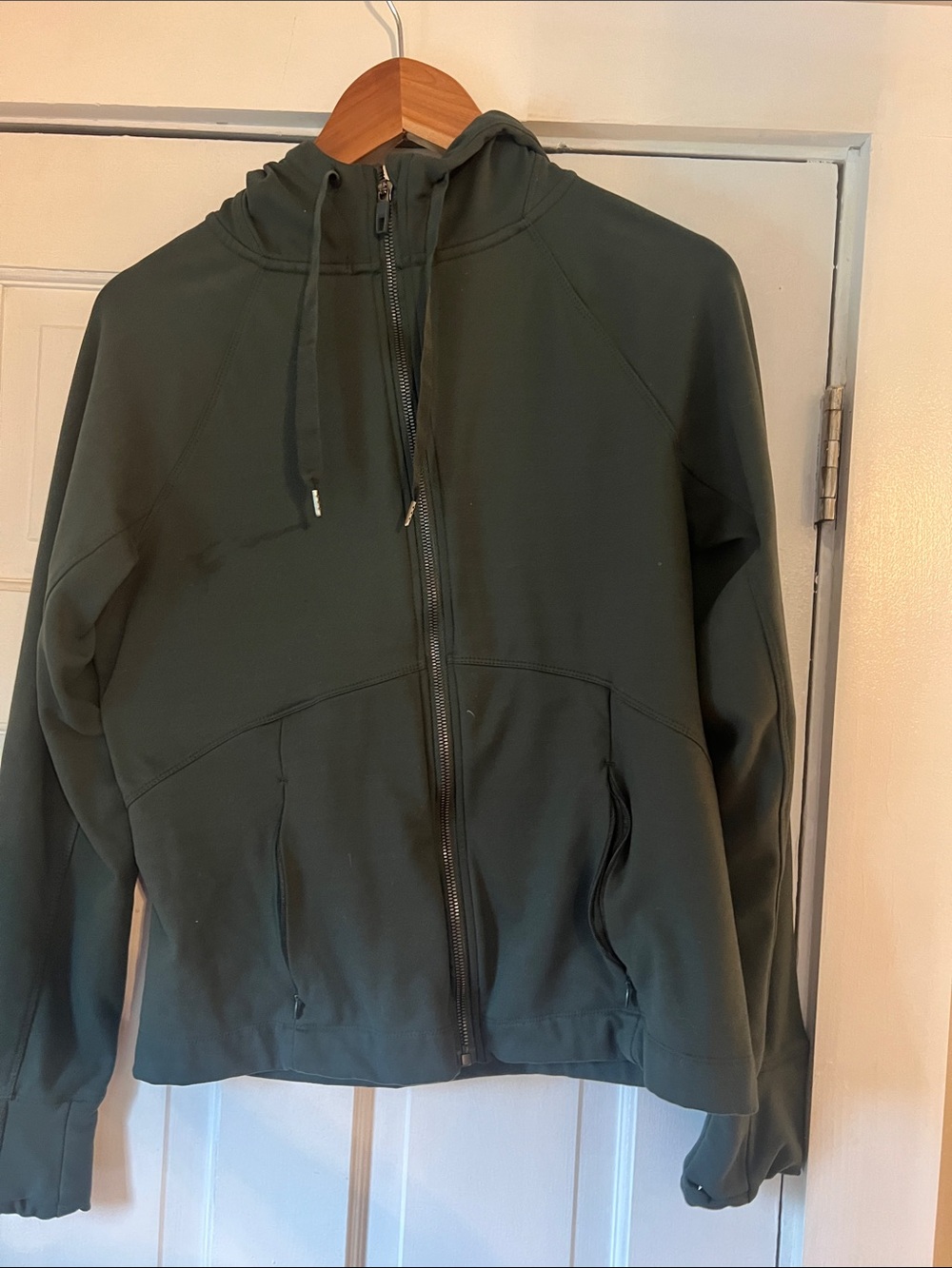 Danskin Dark Olive Green Zip-Up Hoodie